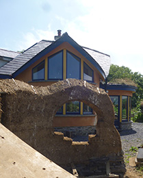 cob garden wall